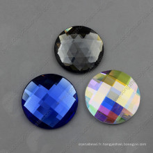 Perles de verre rondes décoratives colorées